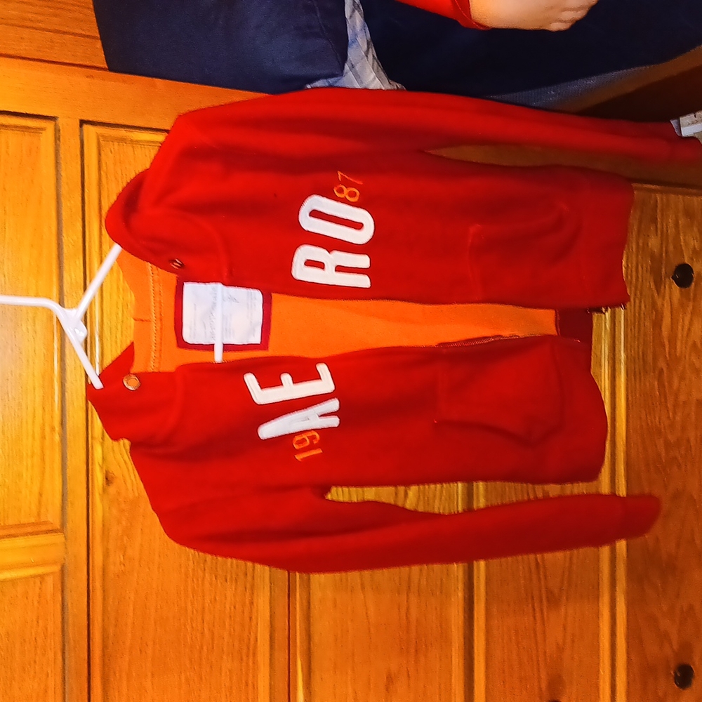 Aero small boys red hoodie